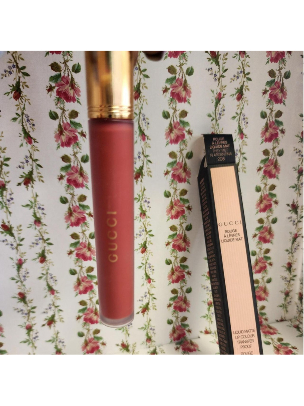 Gucci Liquid Matte Lipstick in shade 208
#gucci #lipstick